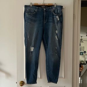 Torrid distressed skinny jeans